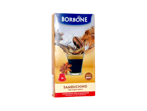SAMBUCA COFFEE CAFFÈ BORBONE SAMBUCHINO - 10 NESPRESSO COMPATIBLE CAPSULES 5g