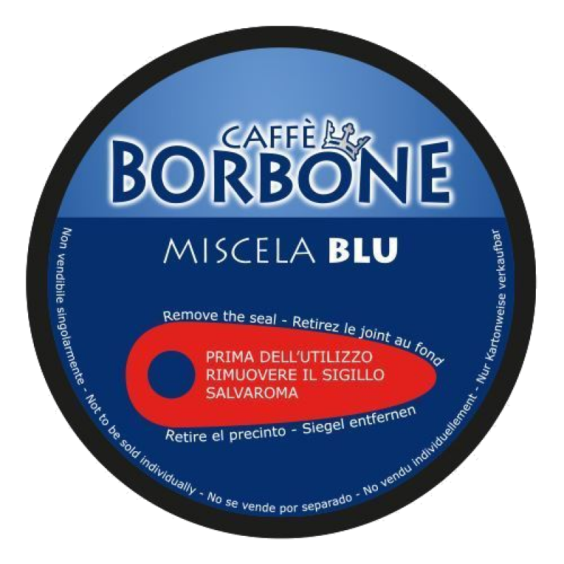 Caffe Borbone Dolce Re Miscela Blu Box 90 Dolce Gusto Compatible Capsules 7g