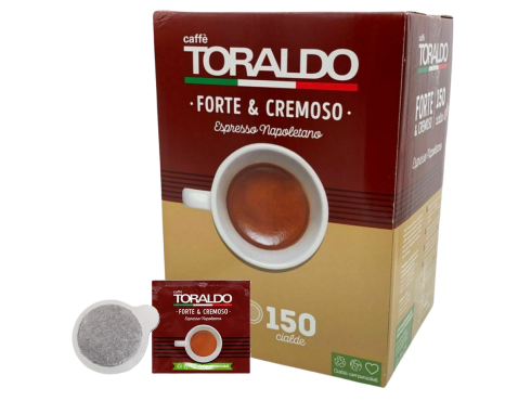 CAFFÈ TORALDO - MISCELA FORTE & CREMOSO - Box 150 VAINAS ESE44 7.2g