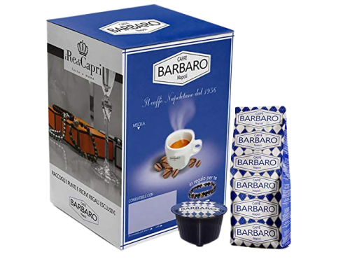 CAFFÈ BARBARO - CREMOSO NAPOLI - Box 100 CÁPSULAS COMPATIBLES DOLCE GUSTO 7g