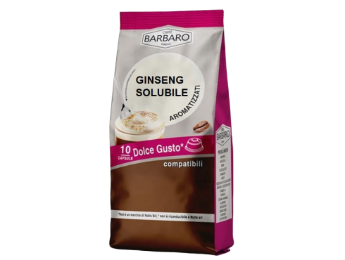GINSENG SOLUBLE BARBARO - 10 CÁPSULAS COMPATIBLES DOLCE GUSTO 13g