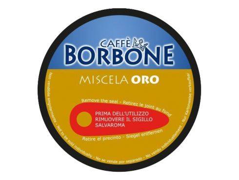 CAFFÈ BORBONE DOLCE RE - MISCELA ORO - Box 90 CÁPSULAS COMPATIBLES DOLCE GUSTO 7g