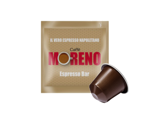 CAFFÈ MORENO - AROMA ESPRESSO - Box 100 CÁPSULAS COMPATIBLES NESPRESSO 5.2g
