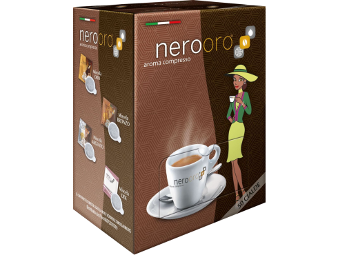 CAFÉ NEROORO - MISCELA BRONZO - Box 50 VAINAS ESE44 7.2g