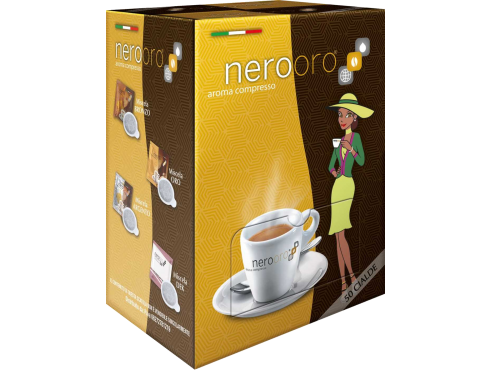 CAFÉ NEROORO - MISCELA ORO - Box 50 VAINAS ESE44 7.2g