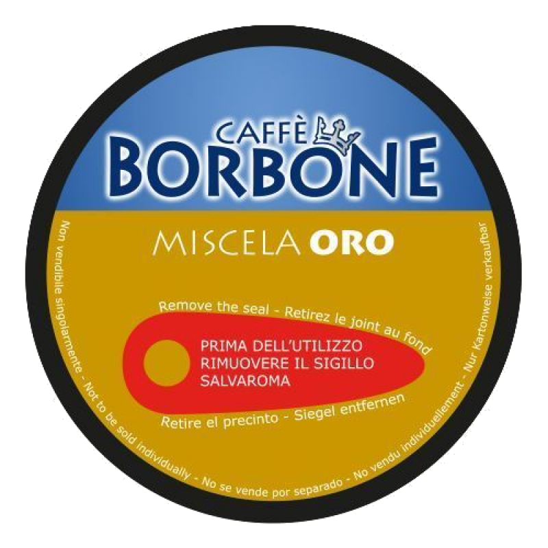 CAFFÈ BORBONE DOLCE RE - MISCELA ORO - Box 90 CÁPSULAS COMPATIBLES DOLCE  GUSTO 7g - Caffè Borbone