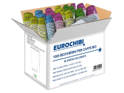 EUROCHIBI® 1000 FARBIGE PAPIER-KAFFEEBECHER BIO
