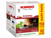 KAFFEE KIMBO POMPEI - Box 150 PADS ESE44 7.3g + 10 KOSTENLOSE PADS