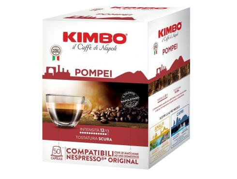 KAFFEE KIMBO POMPEI - Box 50 NESPRESSO KOMPATIBLE KAPSELN 5.4g