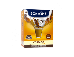 EXPRESSO MACCHIATO CAFFÈ BORBONE CORTADO - 16 CAPSULES COMPATIBLES A MODO MIO 4g