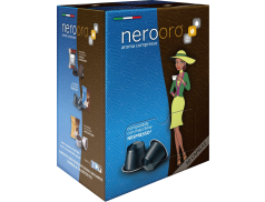 CAFÉ NEROORO - MISCELA ARGENTO - Box 50 CAPSULES COMPATIBLES NESPRESSO 5g