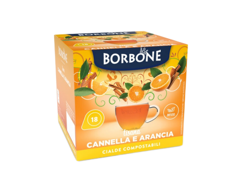 TISANE CANNELLE ET ORANGE CAFFÈ BORBONE - Box 18 DOSETTES ESE44 3.5g