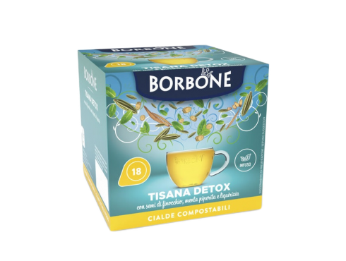 TISANE DETOX CAFFÈ BORBONE - Box 18 DOSETTES ESE44 2.2g