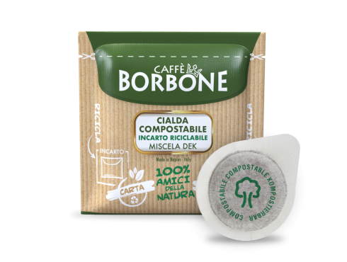 CAFFÈ BORBONE - MISCELA VERDE / DEK - DÉCAFÉINÉ - Box 50 DOSETTES ESE44 7.2g