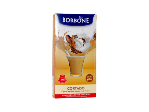EXPRESSO MACCHIATO CAFFÈ BORBONE CORTADO - 10 CAPSULES COMPATIBLES NESPRESSO 4g