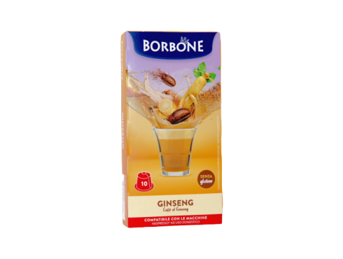 GINSENG CAFFÈ BORBONE - 10 CAPSULES COMPATIBLES NESPRESSO 6.5g