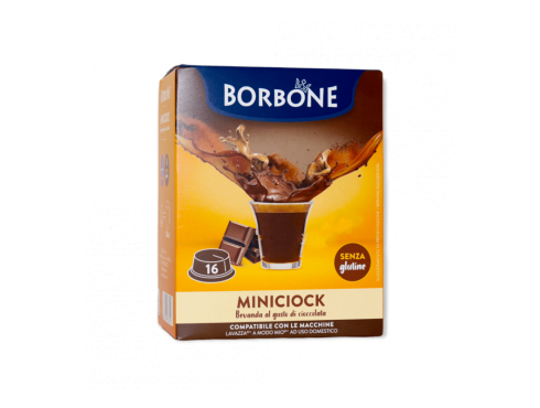 CHOCOLAT CAFFÈ BORBONE MINICIOK - 16 CAPSULES COMPATIBLES A MODO MIO 8g