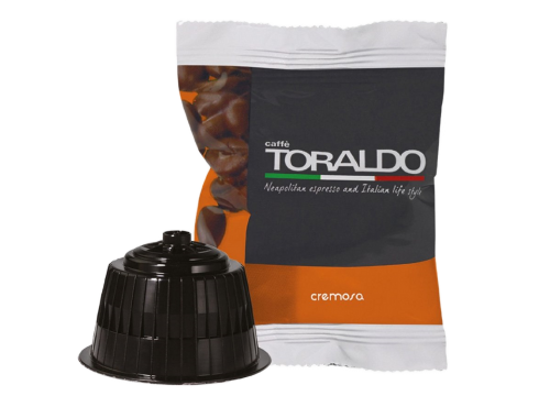 CAFFÈ TORALDO - CREMOSA - Box 100 CAPSULES COMPATIBLES DOLCE GUSTO 7.5g